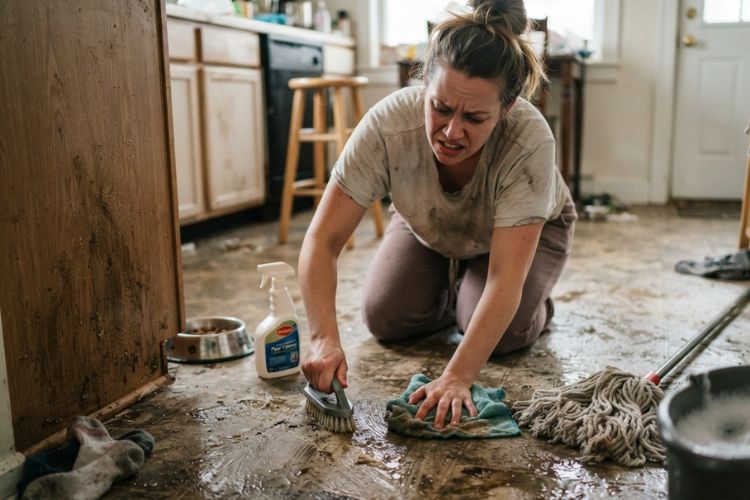 Cleaning Sticky Floors Needs a Different Approach
